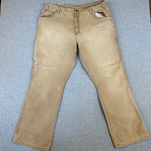 Dickies Mens Tan Brown Duck Canvas Carpenter Work Pants 40x30 Relaxed Fit Y2K